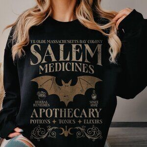 Salem Apothecary Halloween Sweatshirt, Retro Style Halloween Sweatshirt, Salem